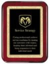 Rosewood Plaque with Solid Brass Engraving Plate