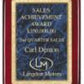 Rosewood Plaque with Solid Brass Engraving Plate
