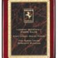 Rosewood Plaque with Solid Brass Engraving Plate