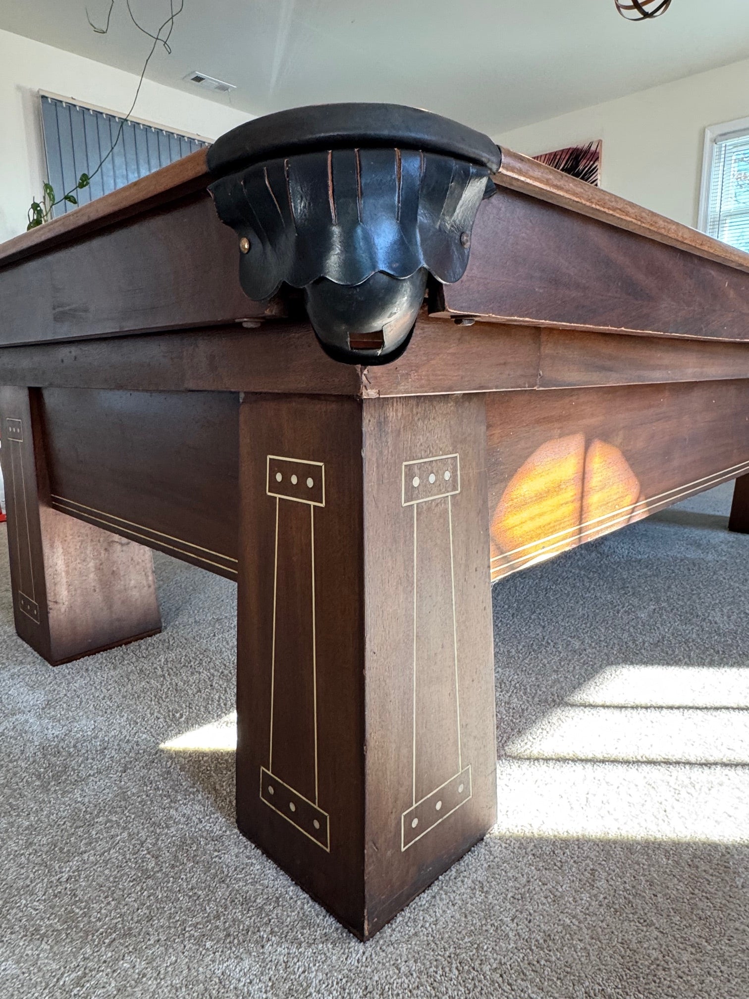 9' Antique Pool Table - view 9