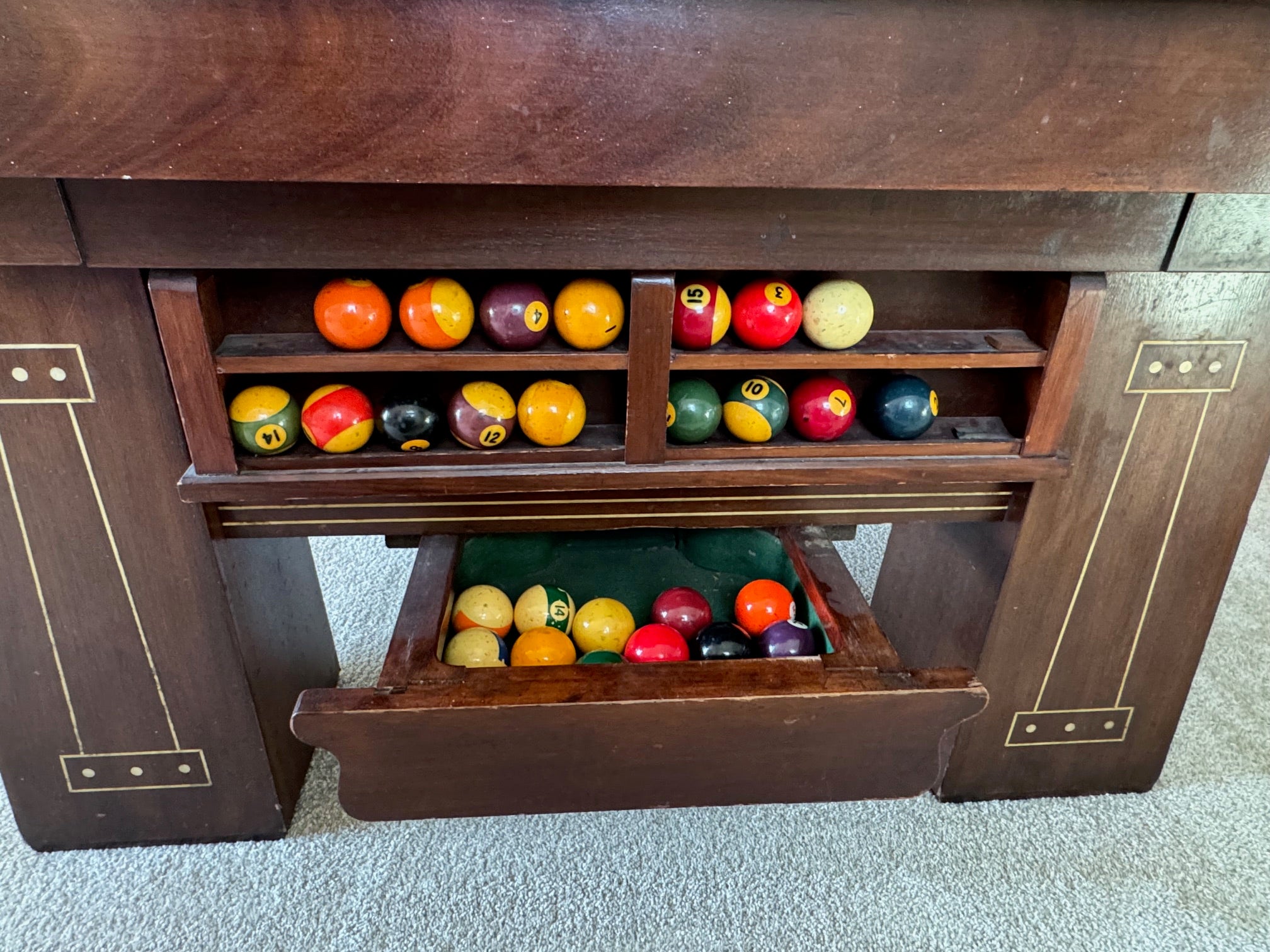 9' Antique Pool Table - view 10