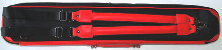 J&J 4x8 Cue Bag with Large Outside Pouch, Double Shoulder Straps, and Handle - view 4
