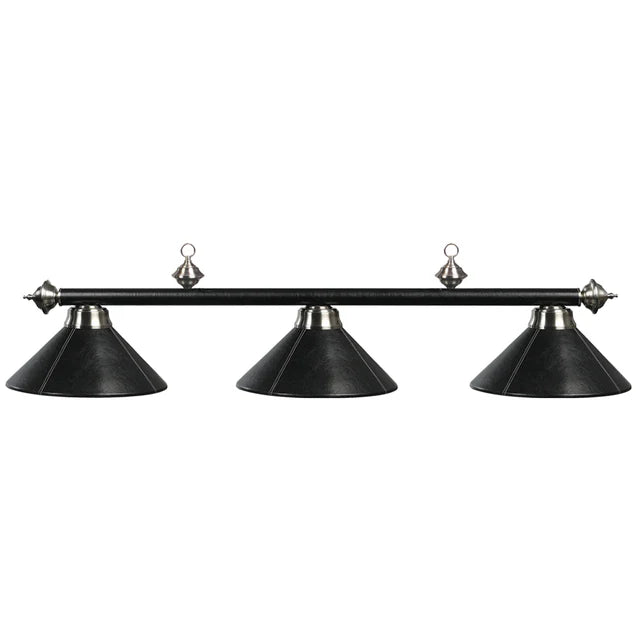 Matte Black 3 Bar Light- silver lining