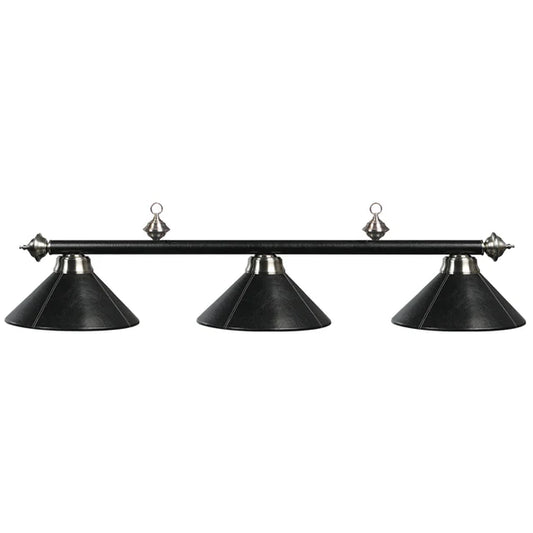 Matte Black 3 Bar Light- silver lining
