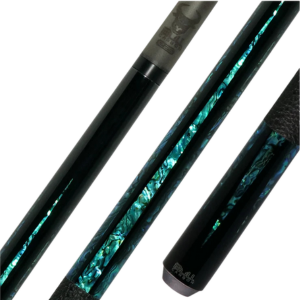 Genuine Abalone 6 Pt Leather Lore Wrap Bull Carbon Butt Only - view 2