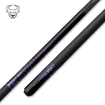 Bull Carbon 6 Pt. Leather Lore Wrap with Genuine Abalone, Butt Only