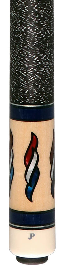 Blue Stain w/ Ivory Inlays Pechauer Cue - view 2