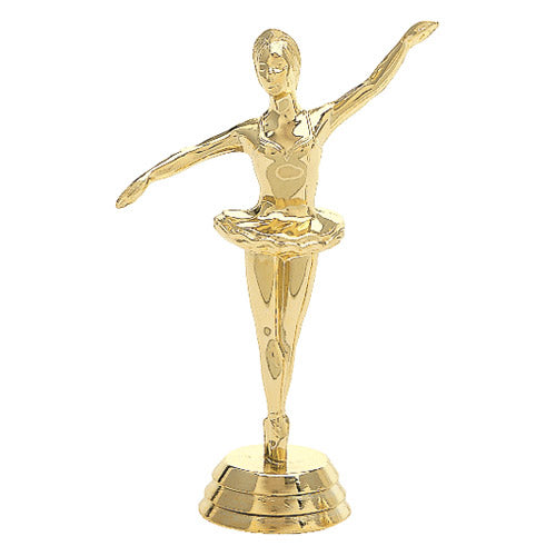 Ballerina Figure, Gold - 5"