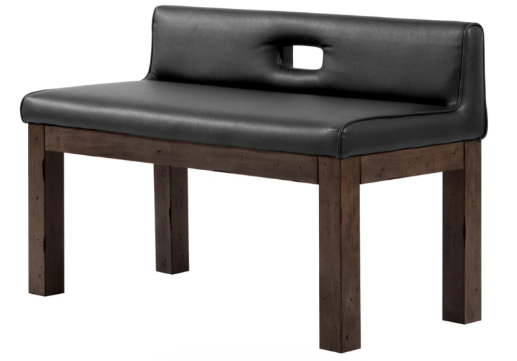 Legacy Backed Dining Bench - Rustic Series