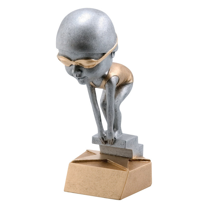 Female Swimmer 6" Bobblehead Resin Trophy