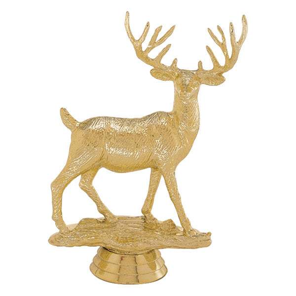 Buck / Deer Figure, Gold - 5 1/4" Trophy Figure