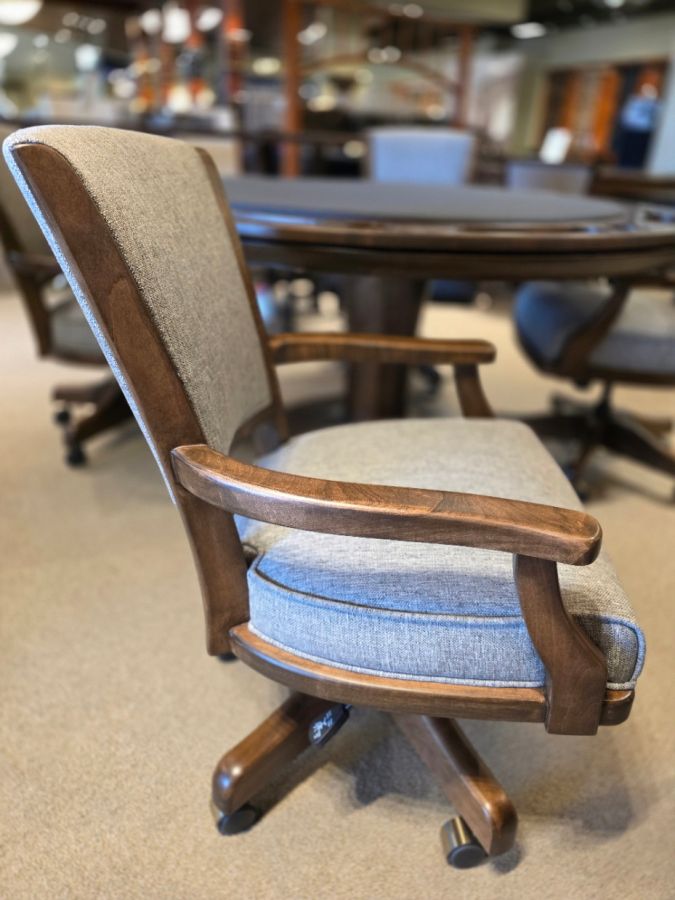 California House C3115 Gas-Lift Adjustable Height Caster Game Chair