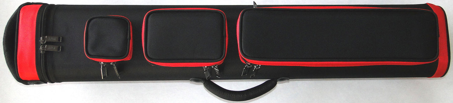 J&J Cue Case with 3 Outside Pouches, Backpack Straps, and Two Handles