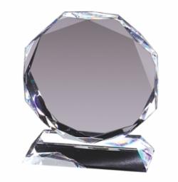 Laserable Crystal Octagon 5x6"