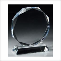 Laserable Crystal Octagon 6.5x7.5"