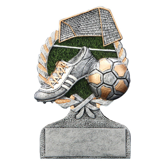 Soccer Silver and Gold 5" Resin Trophy