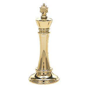 Chess King Figure, Gold - 3 5/8"