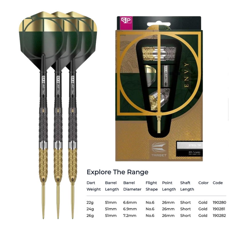 Cult Envy Swiss Point Steel Tip Darts - view 4