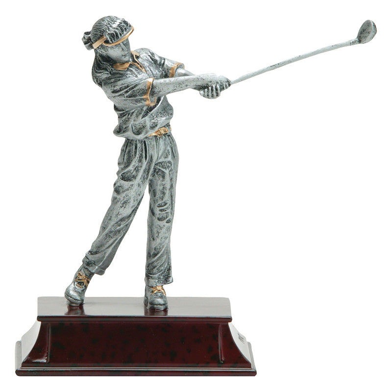 Female Golfer 6" Resin Trophy