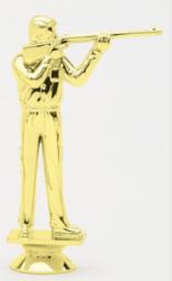 Civilian Rifle Shooter Male, Gold - 3 1/4" Trophy Figure