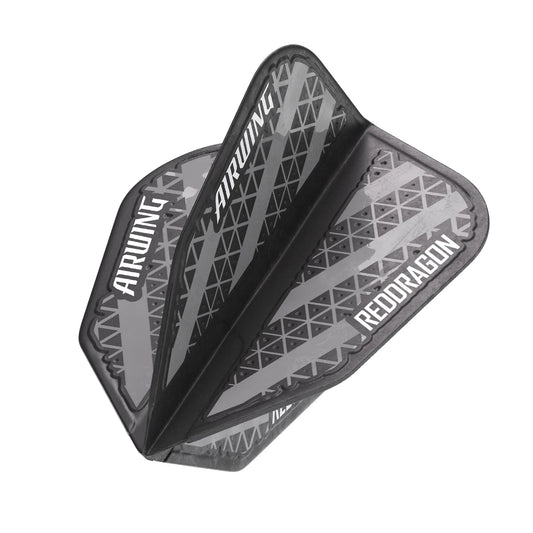 Black and Grey Airwing Molded V-Standard Dart Flights