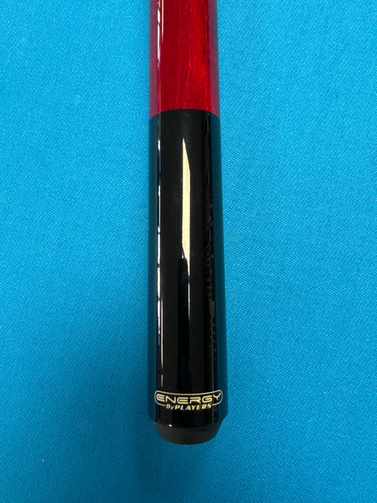 Energy By Players Cue Red/Black Wrapless