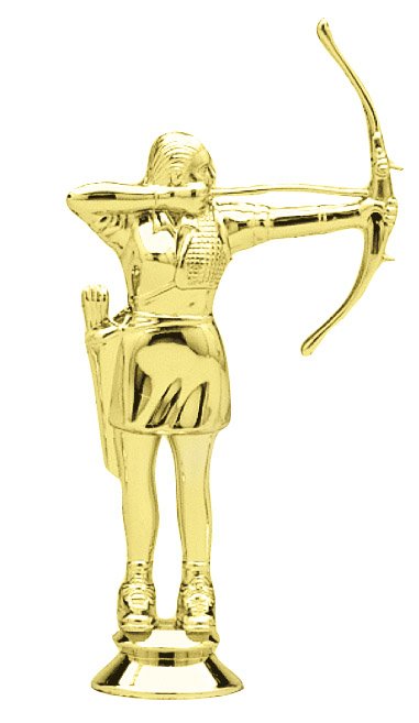 ARCHERY, FEMALE 5" Trophy Figure