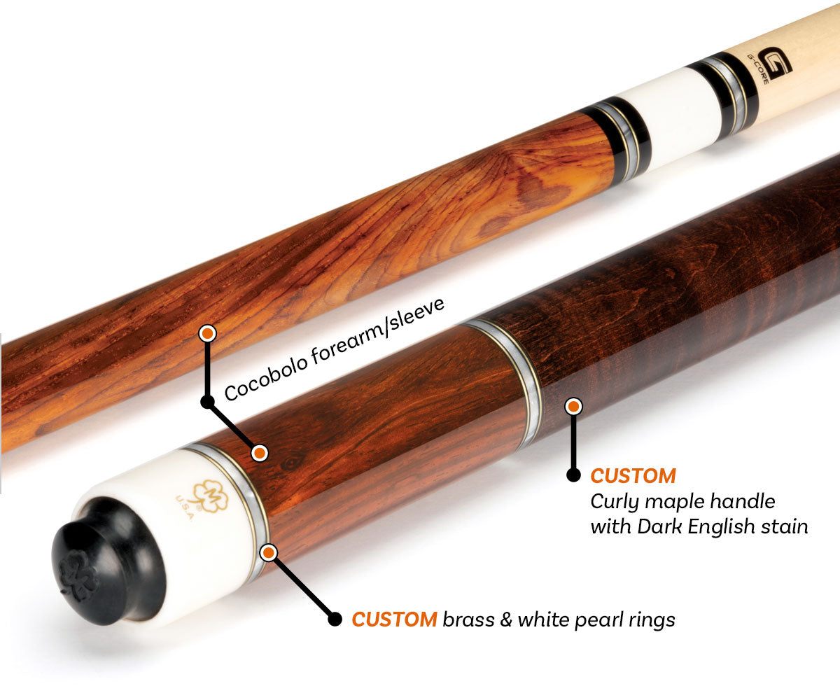 Dark English Stained McDermott Cue