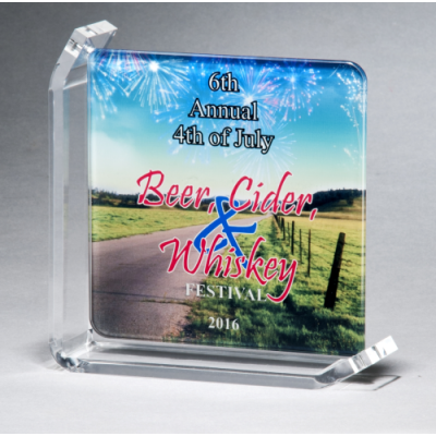 Sublimatable Glass Award with Acrylic Stand