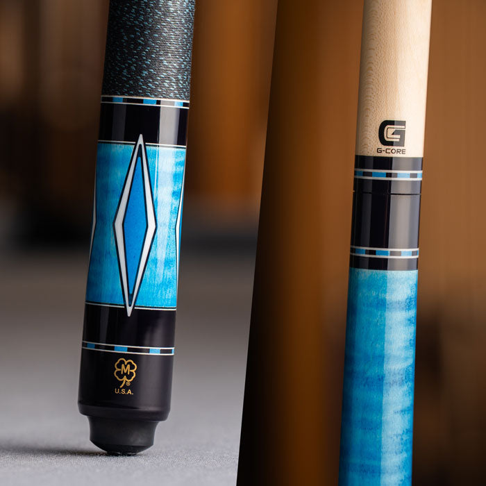 McDermott August 2025 Cue of the Month - Custom Blue G302C5 - view 2