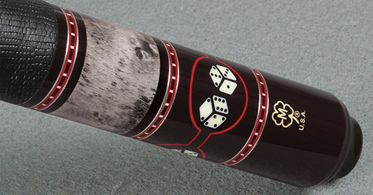 McDermott Dice Pool Cue with Genuine Red Leather Wrap - 19oz
