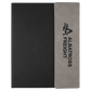9 1/2"x12" Leatherette Black Canvas Portfolio w/Notepad - view 5