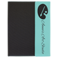 9 1/2"x12" Leatherette Black Canvas Portfolio w/Notepad - view 4