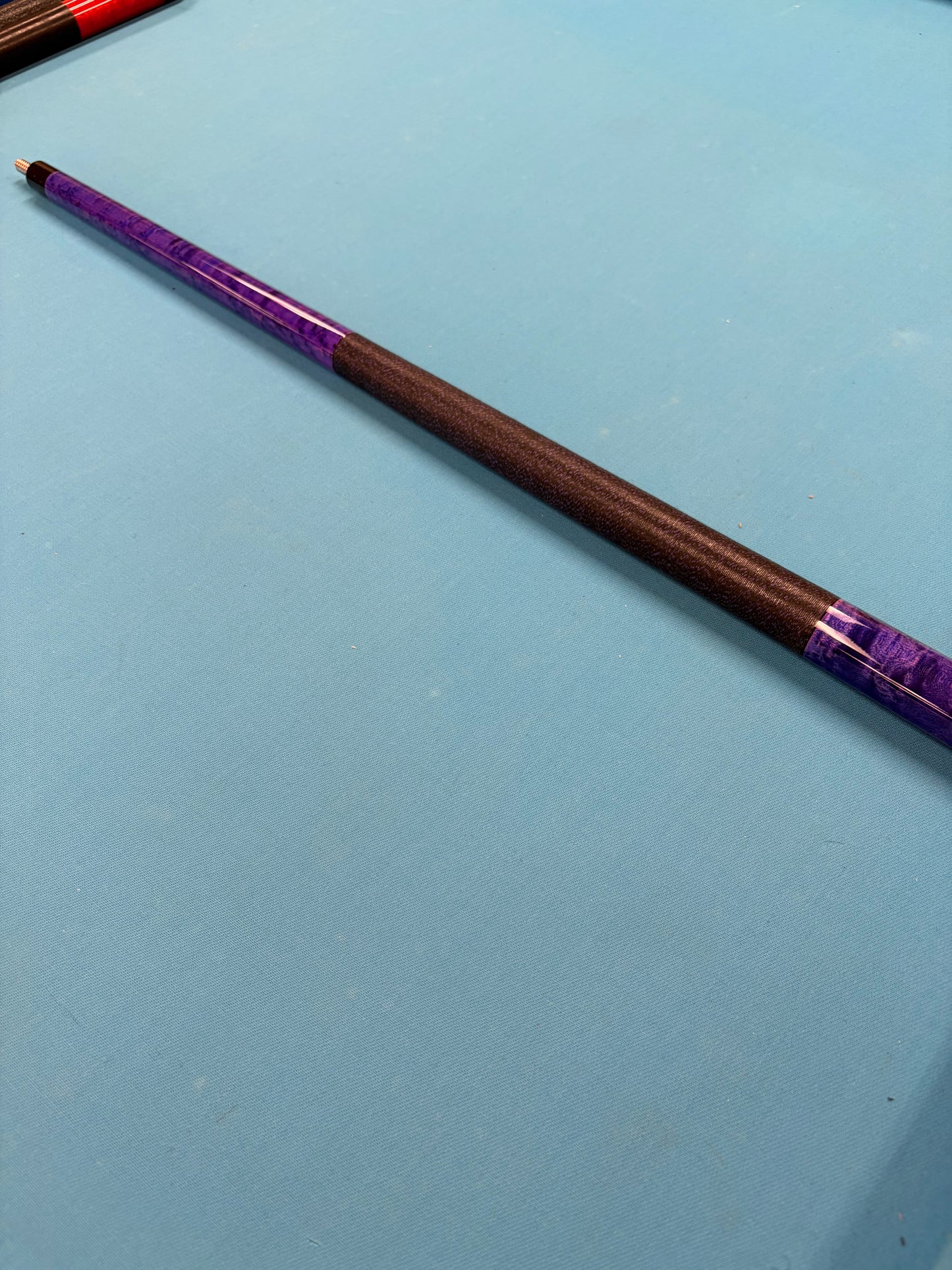 McDermott Pool Cue Magenta Blue Black Purple Linen Wrap