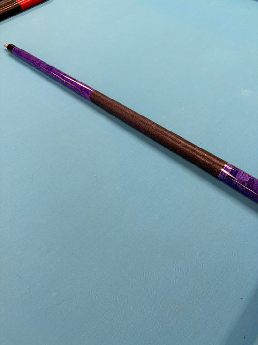McDermott Pool Cue Magenta Blue Black Purple Linen Wrap