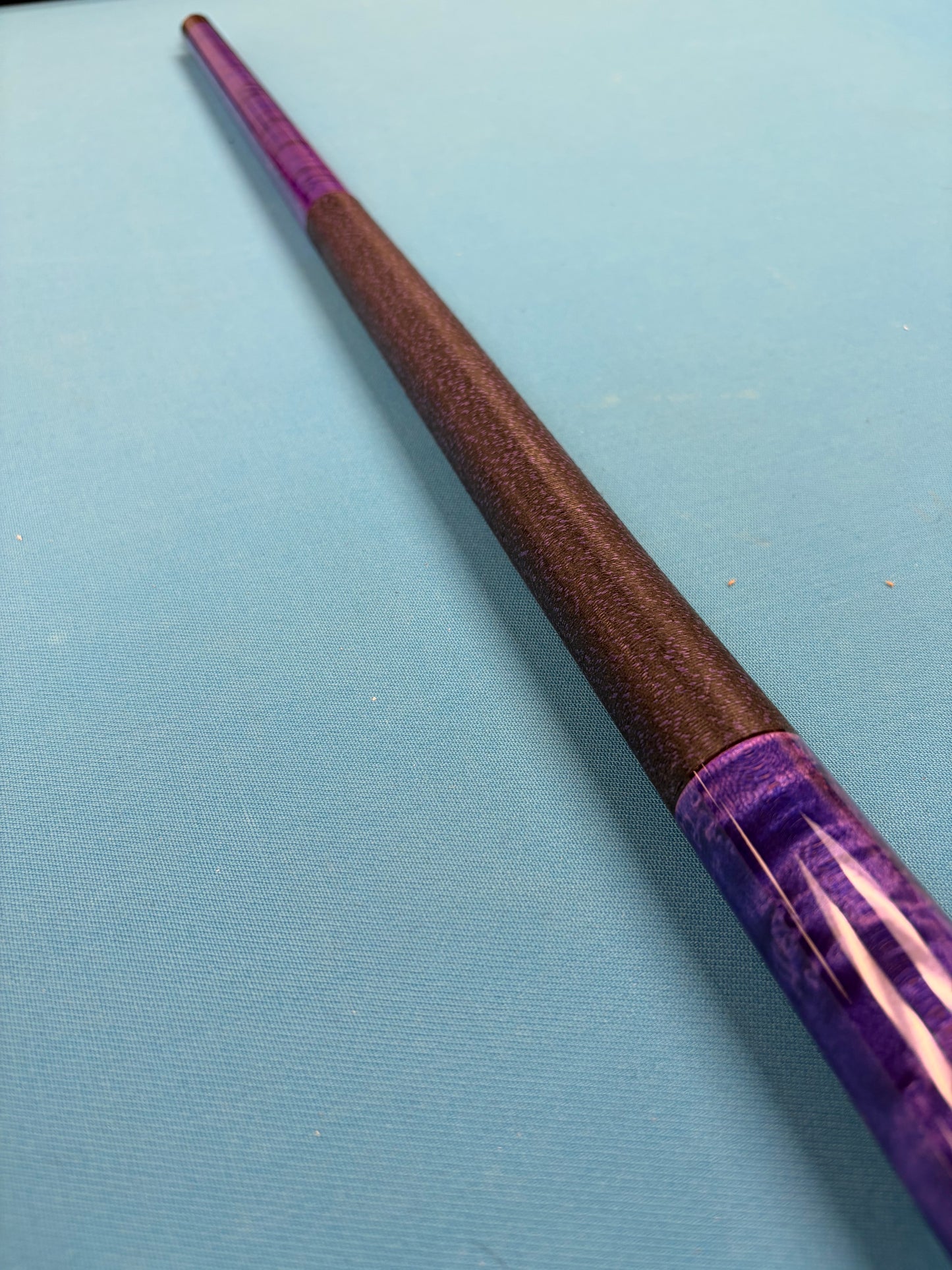 McDermott Pool Cue Magenta Blue Black Purple Linen Wrap