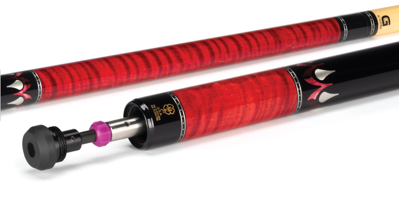 Red Stain Custom McDermott Cue