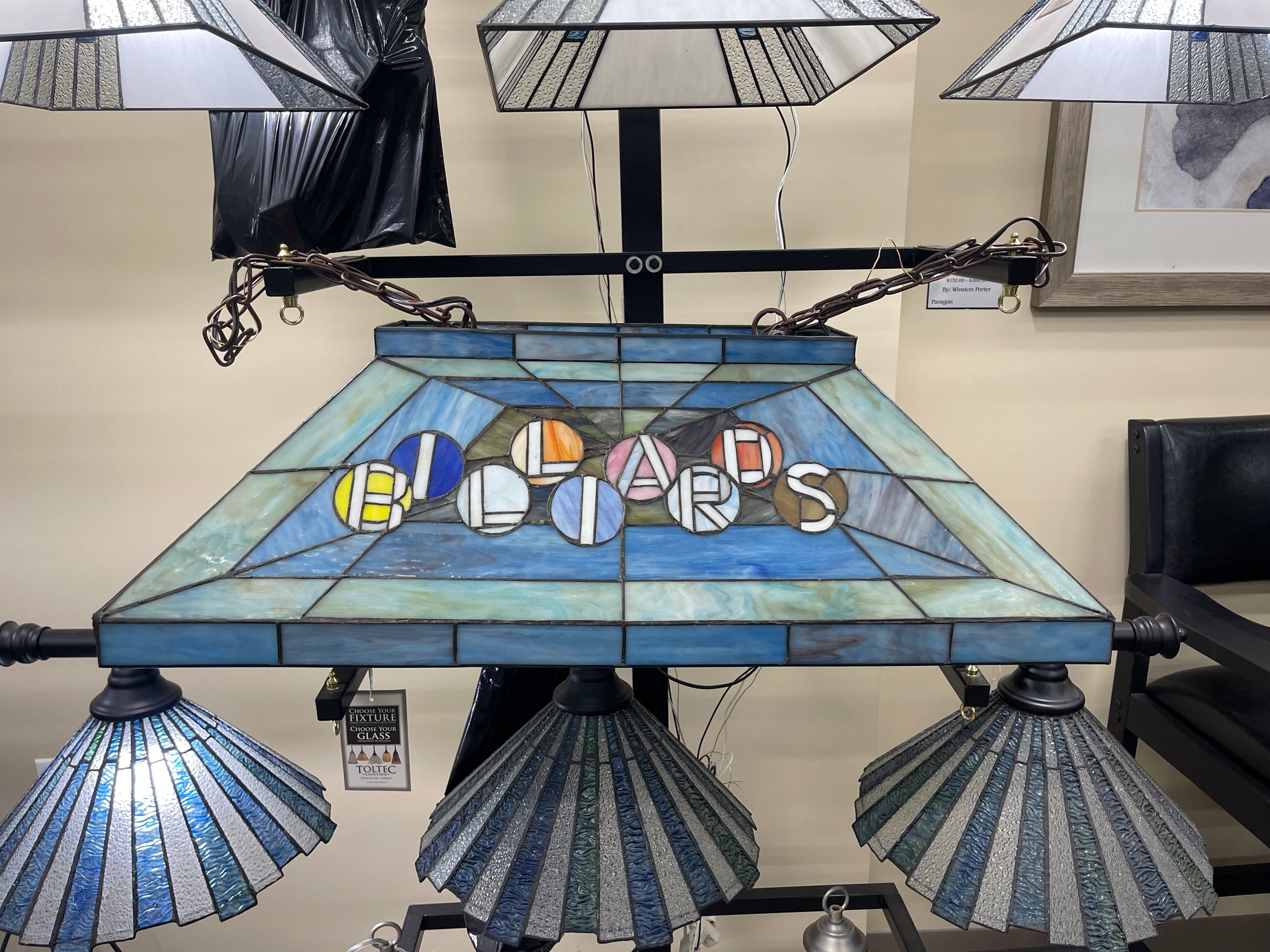 Billiards Pool Table Light Vintage 2-bulb - view 4