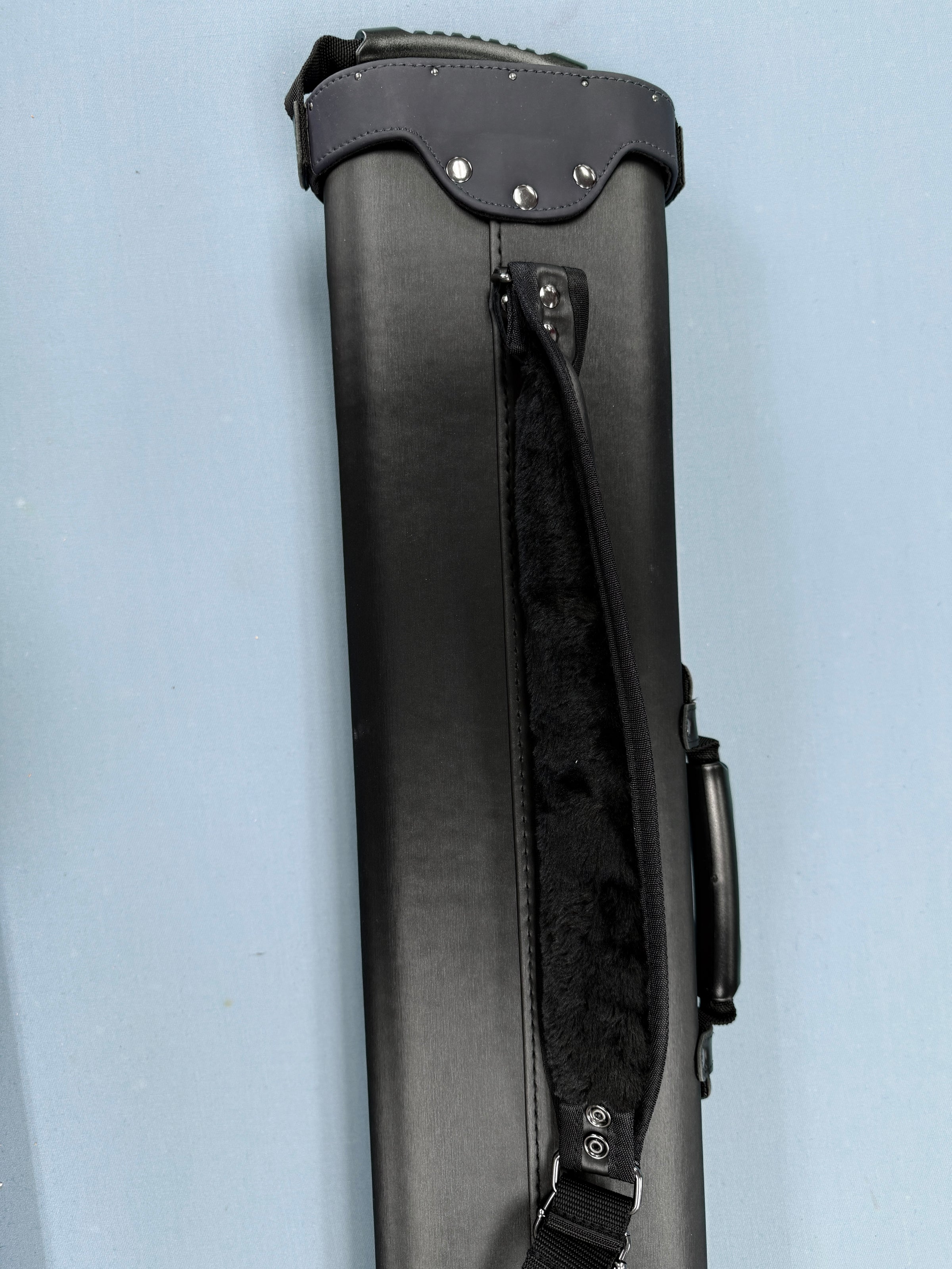 4x6 Cue Case Blue, Black, & White with Lift Clasp with 1 strap & 2 handles - view 4