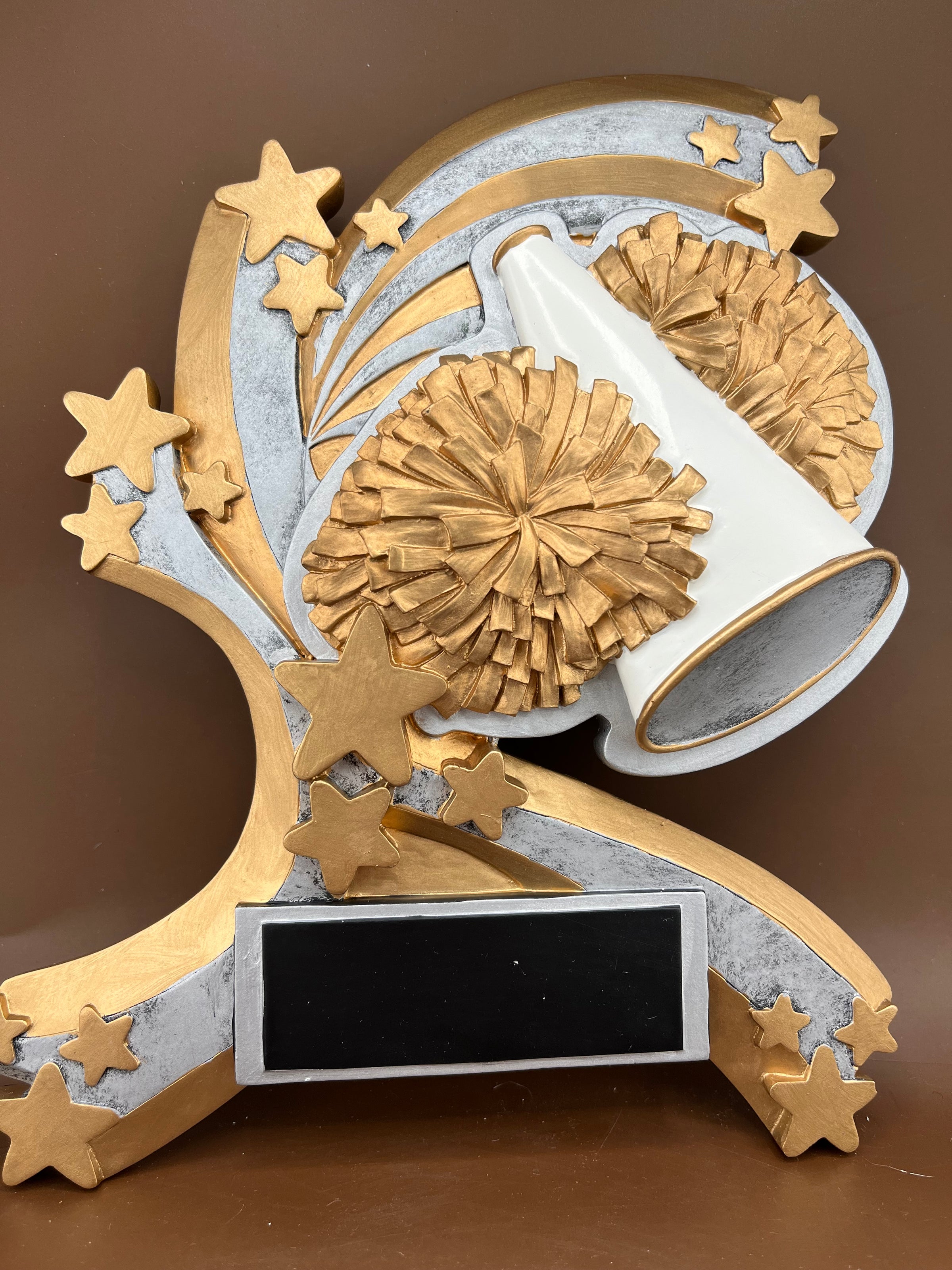 Cheer 8" Shield Resin Trophy - view 2