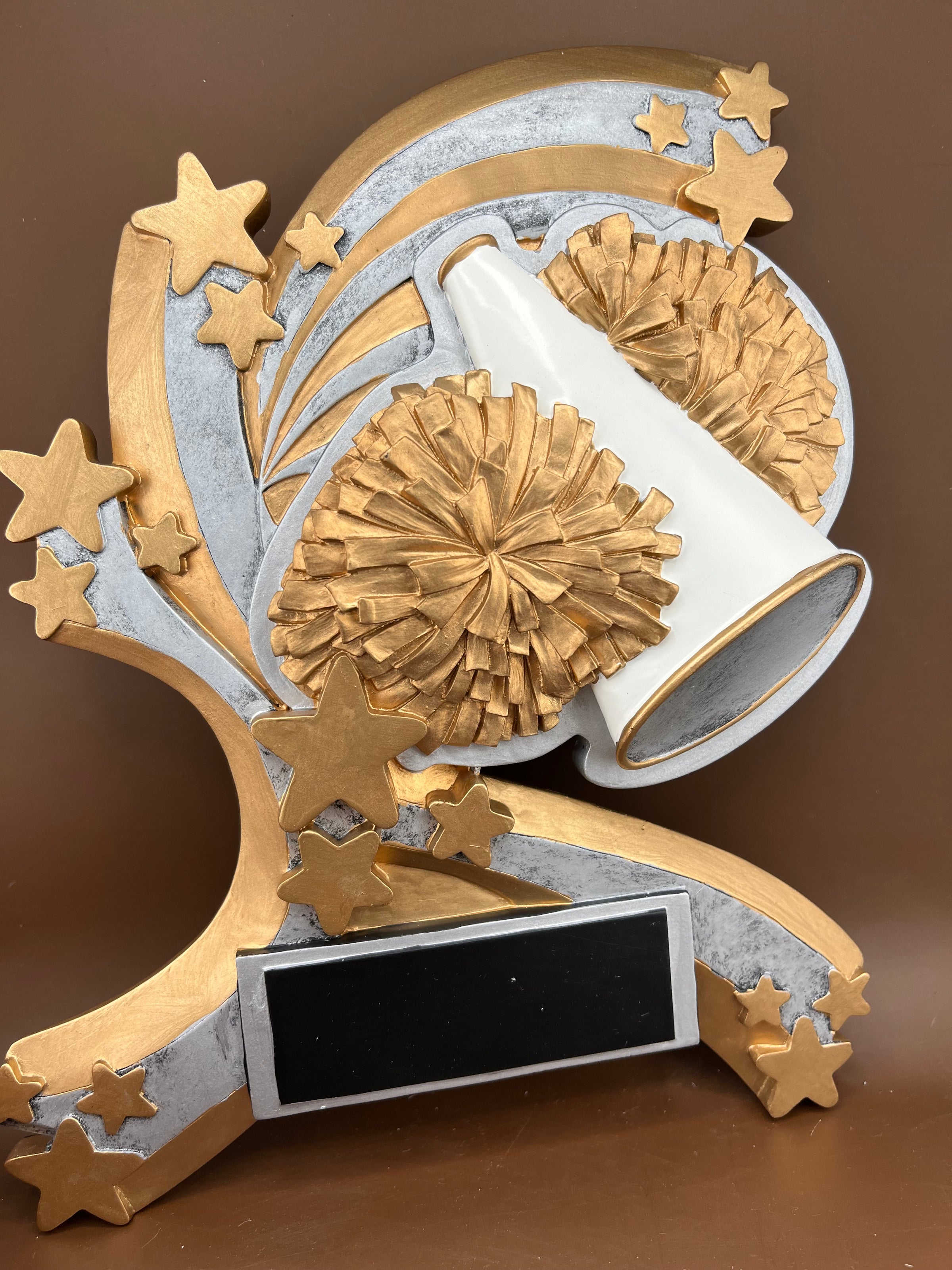 Cheer 8" Shield Resin Trophy - view 3
