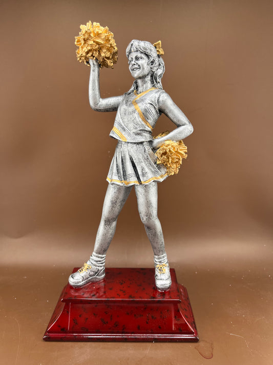 Cheerleading 8" Resin Trophy