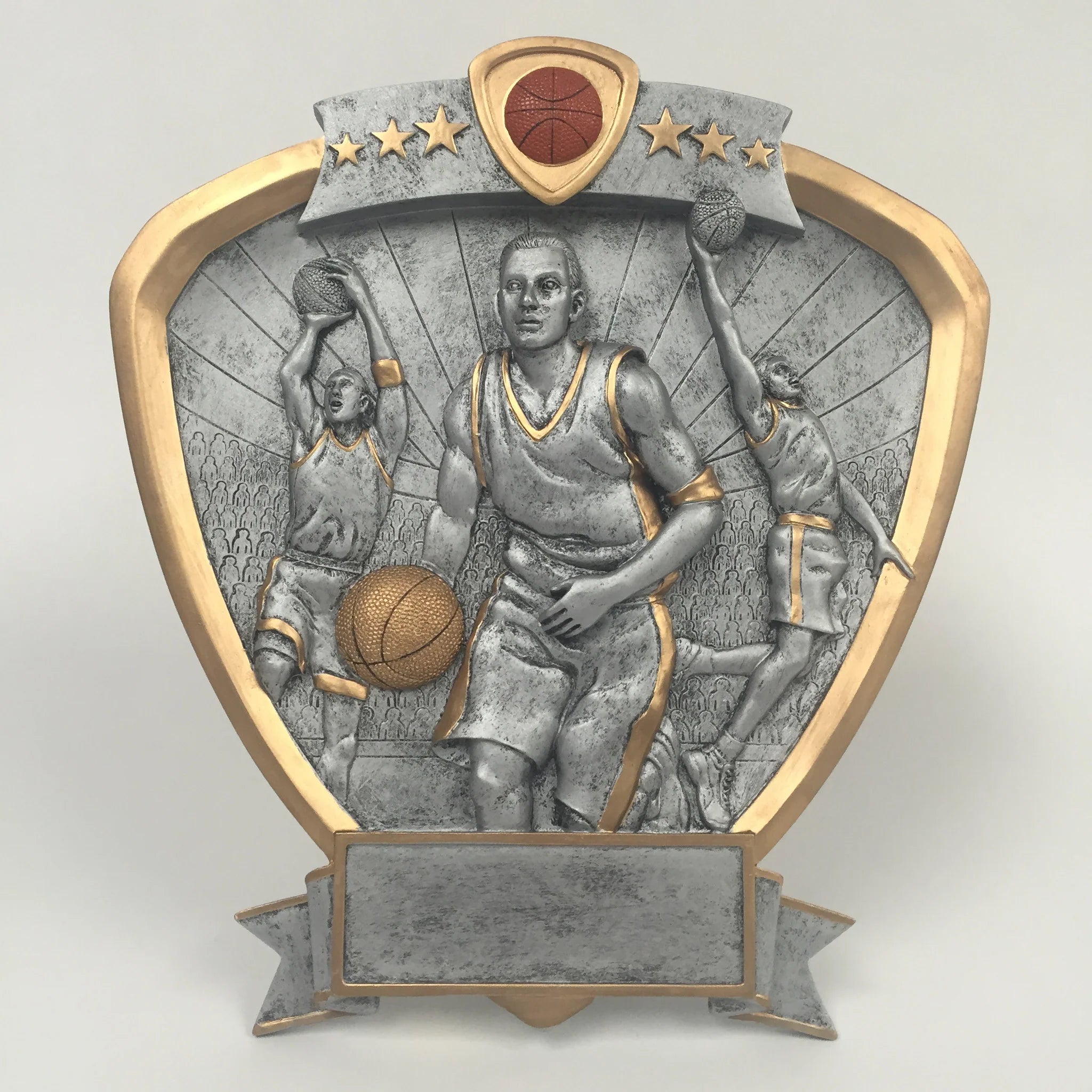 Male Basketball Resin Shield