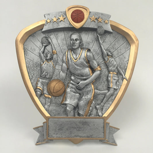 Male Basketball Resin Shield