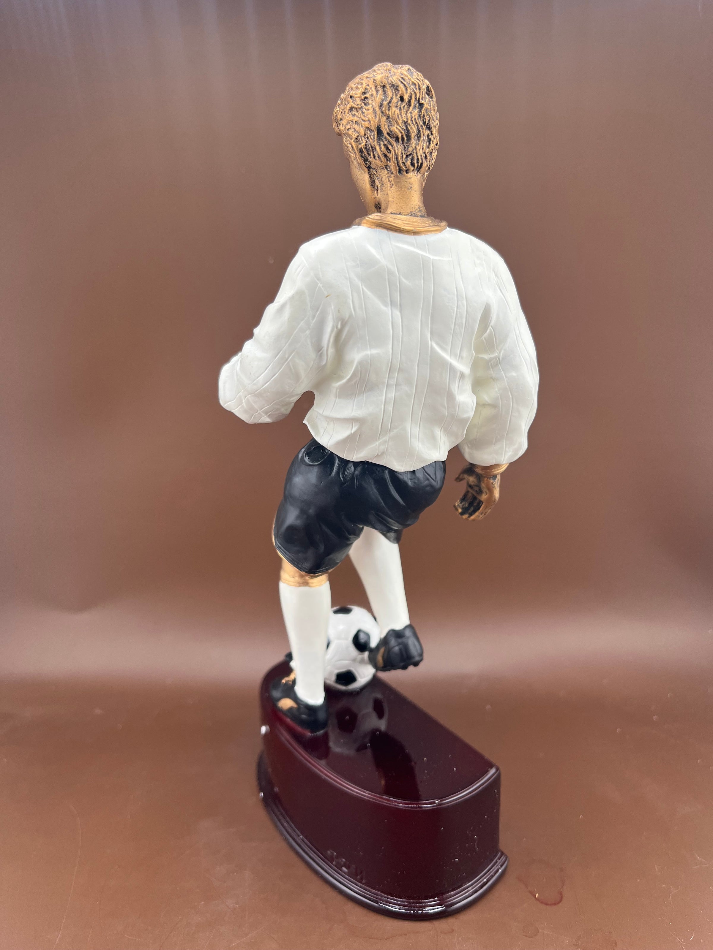 Male Soccer Player 8.25" Color Resin Trophy - view 4