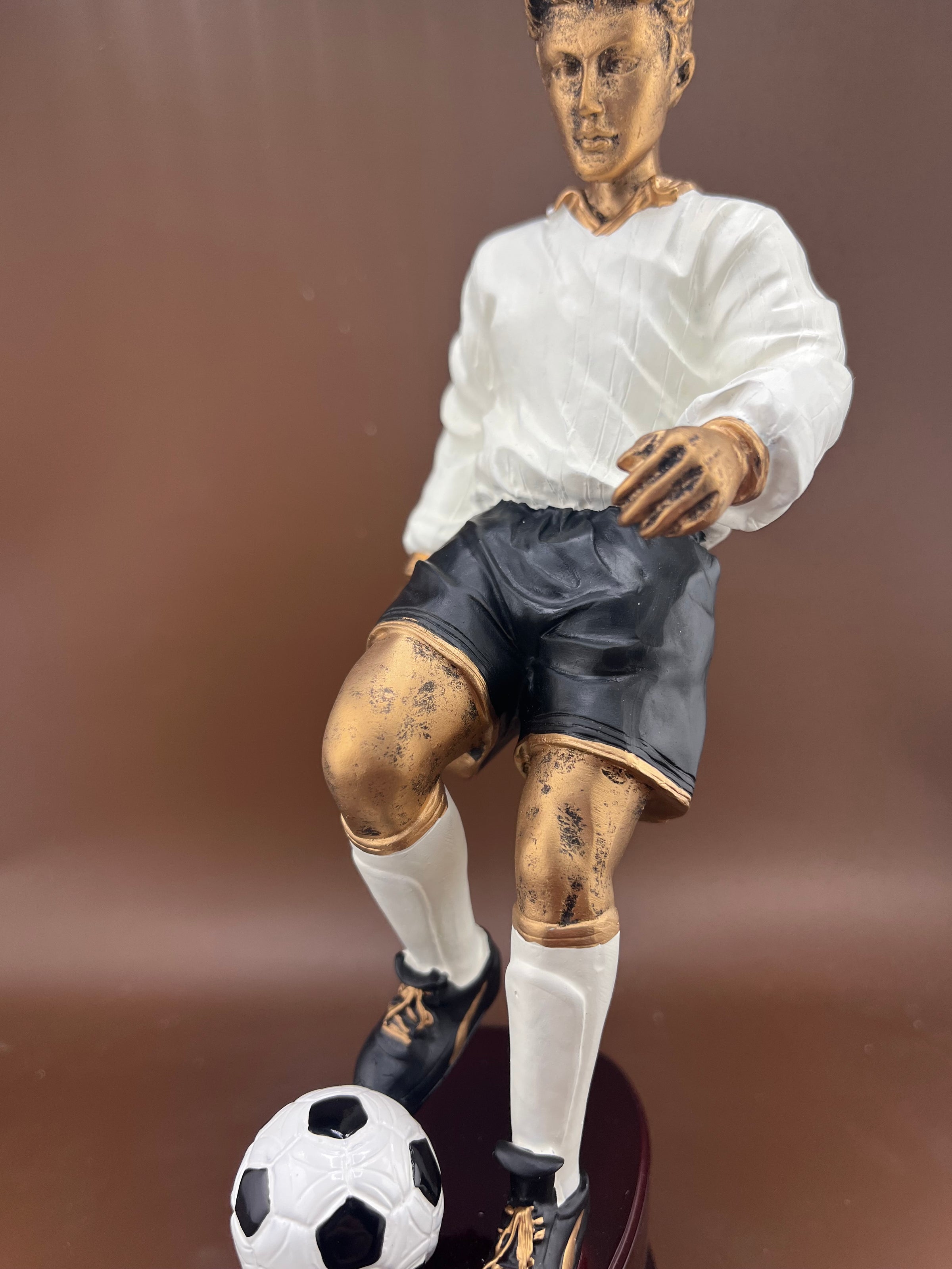 Male Soccer Player 8.25" Color Resin Trophy - view 5