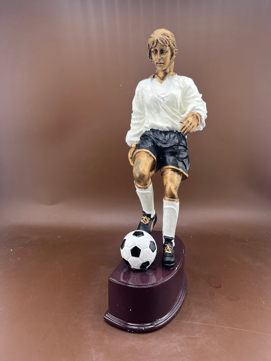 Female Soccer Player 8.25" Color Resin Trophy - view 2