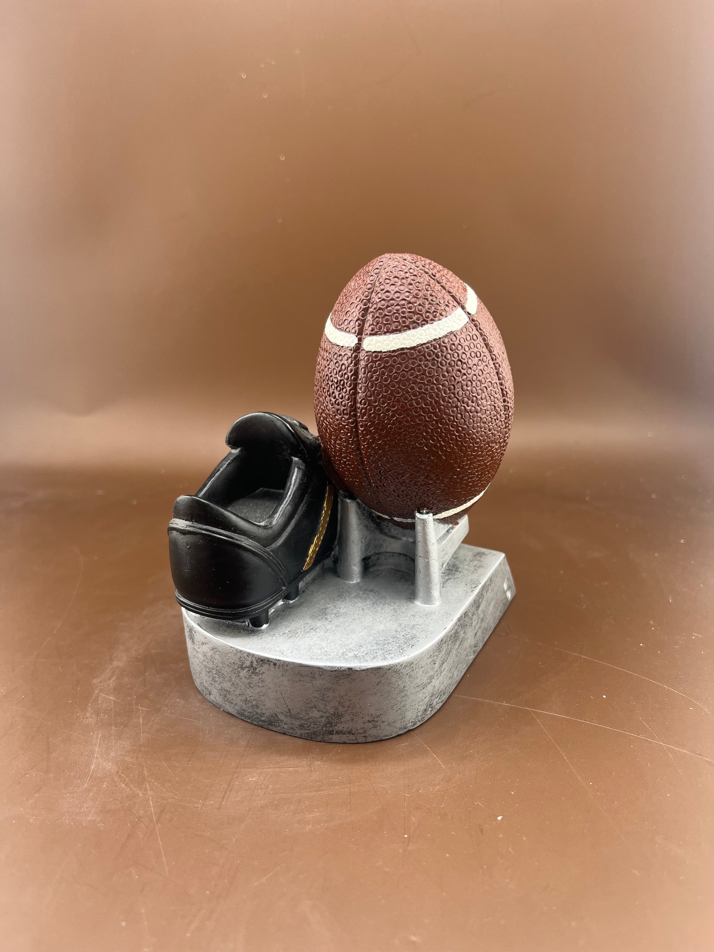 Football and Cleat 4" Resin Trophy - view 4
