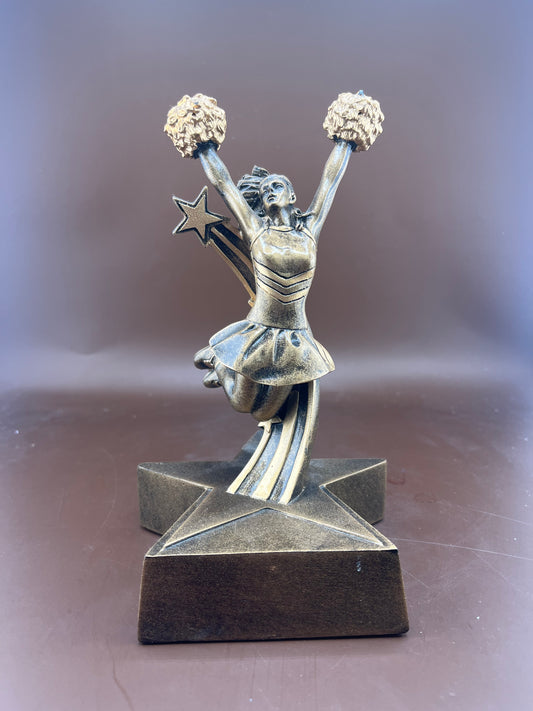 Superstar Cheerleader 8.5" Resin Trophy