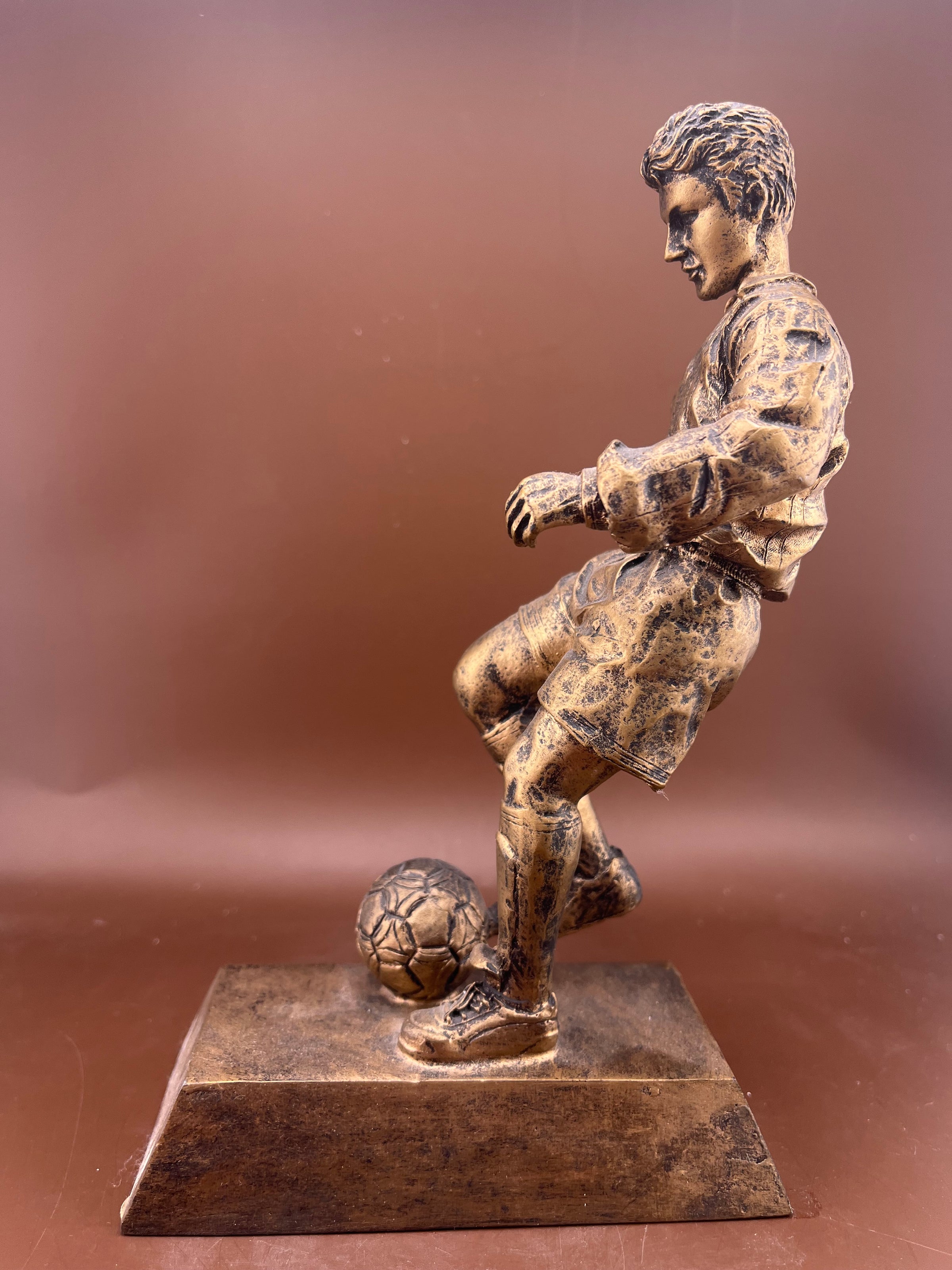 Male Soccer Player Gold 8" Resin Trophy